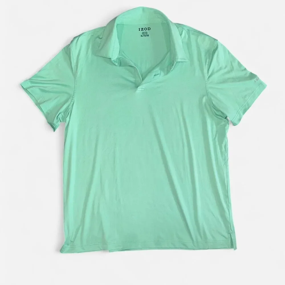 IZOD Turquoise Collared Polo Golf Shirt